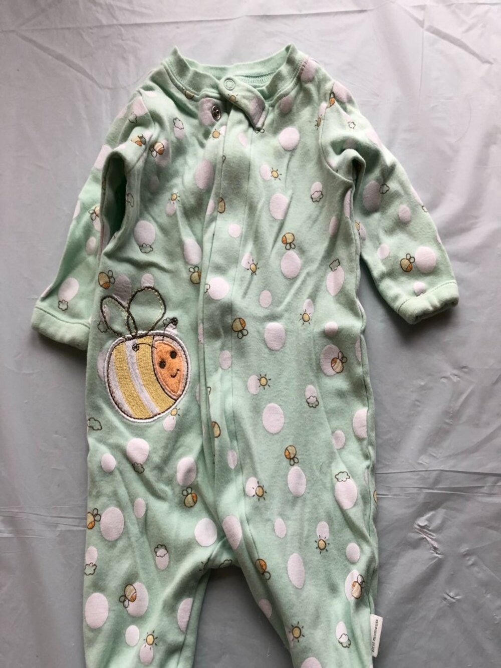 0-3 First Impressions Footie PJ's; Light Blue with Bees; Bundle & save!!